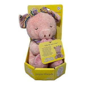 2003 Bright Inspirations Prayer Friends Suey Pink Pig Talking Plush Vintage Rare